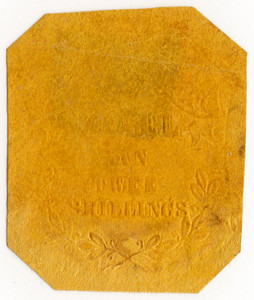 (32) 2/- Embossed on Orange Paper (1871)